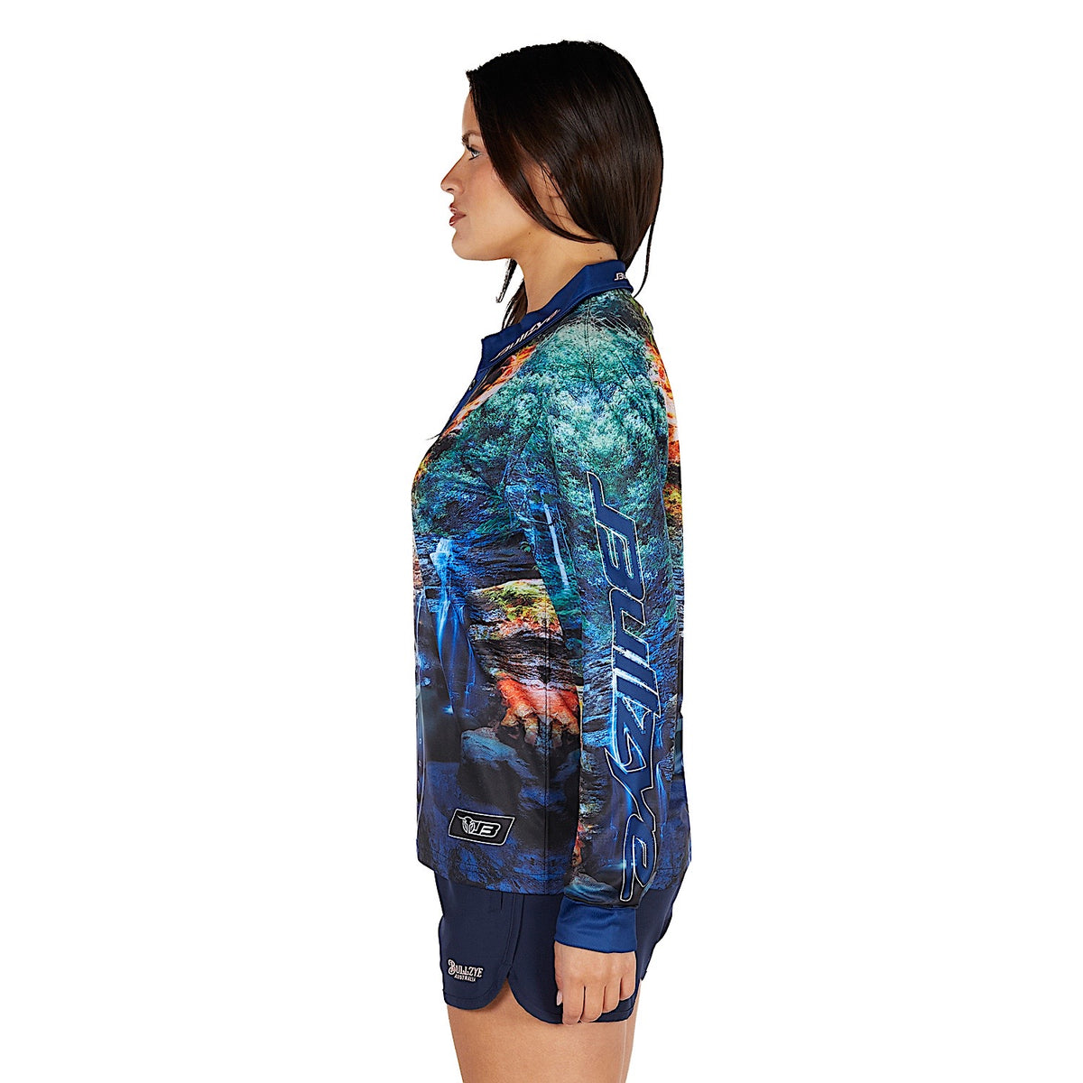Bullzye Women's Waterfall Long Sleeve Fishing Shirt - Multi