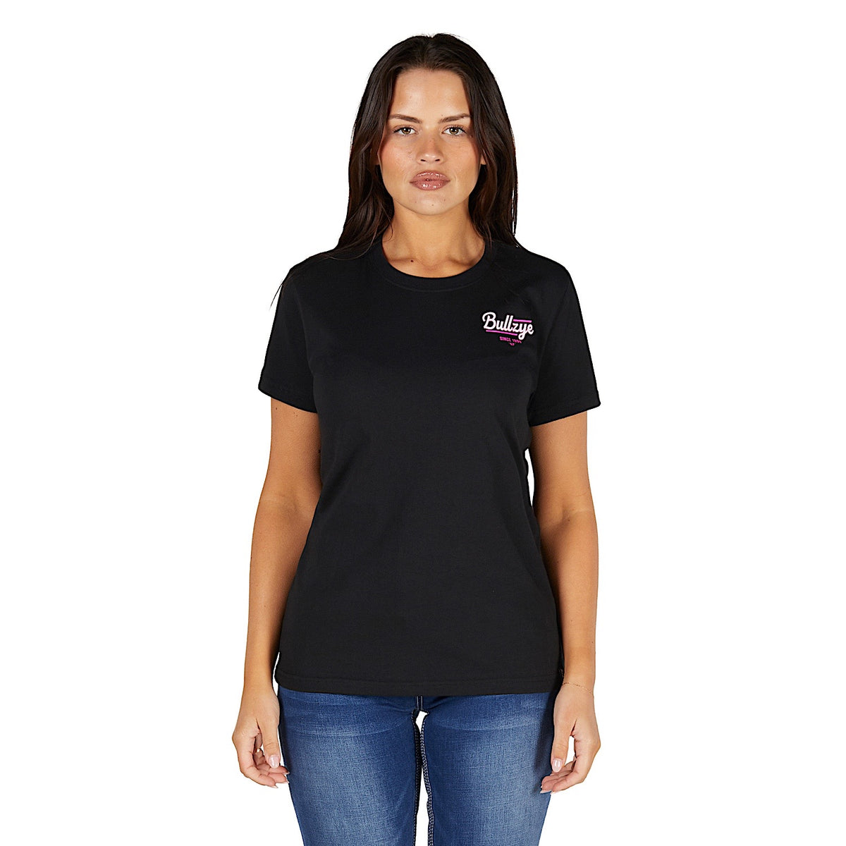 Bullzye Women's Muster T Shirt - Black