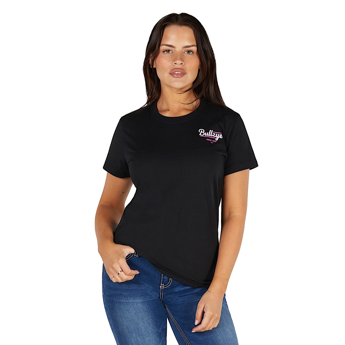 Bullzye Women's Muster T Shirt - Black