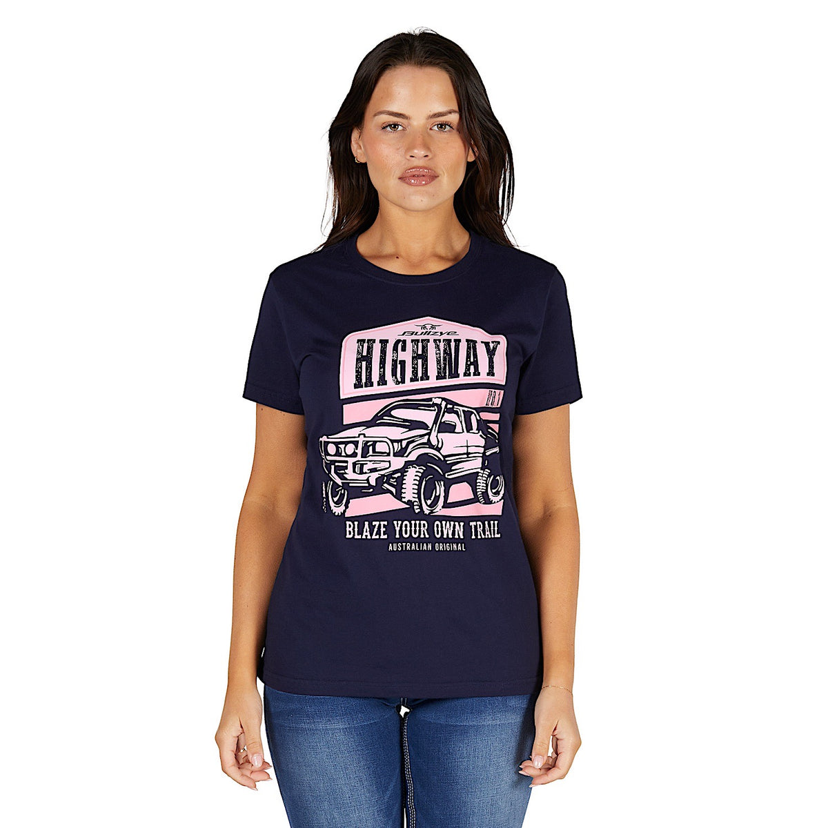Bullzye Women's Olivia T Shirt - Navy