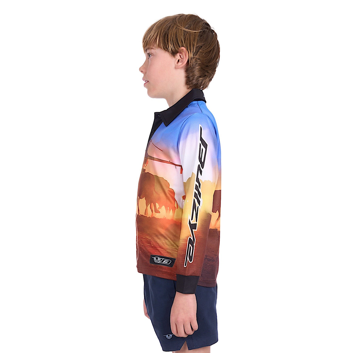 Bullzye Boy's Outback Long Sleeve Fishing Shirt - Multi