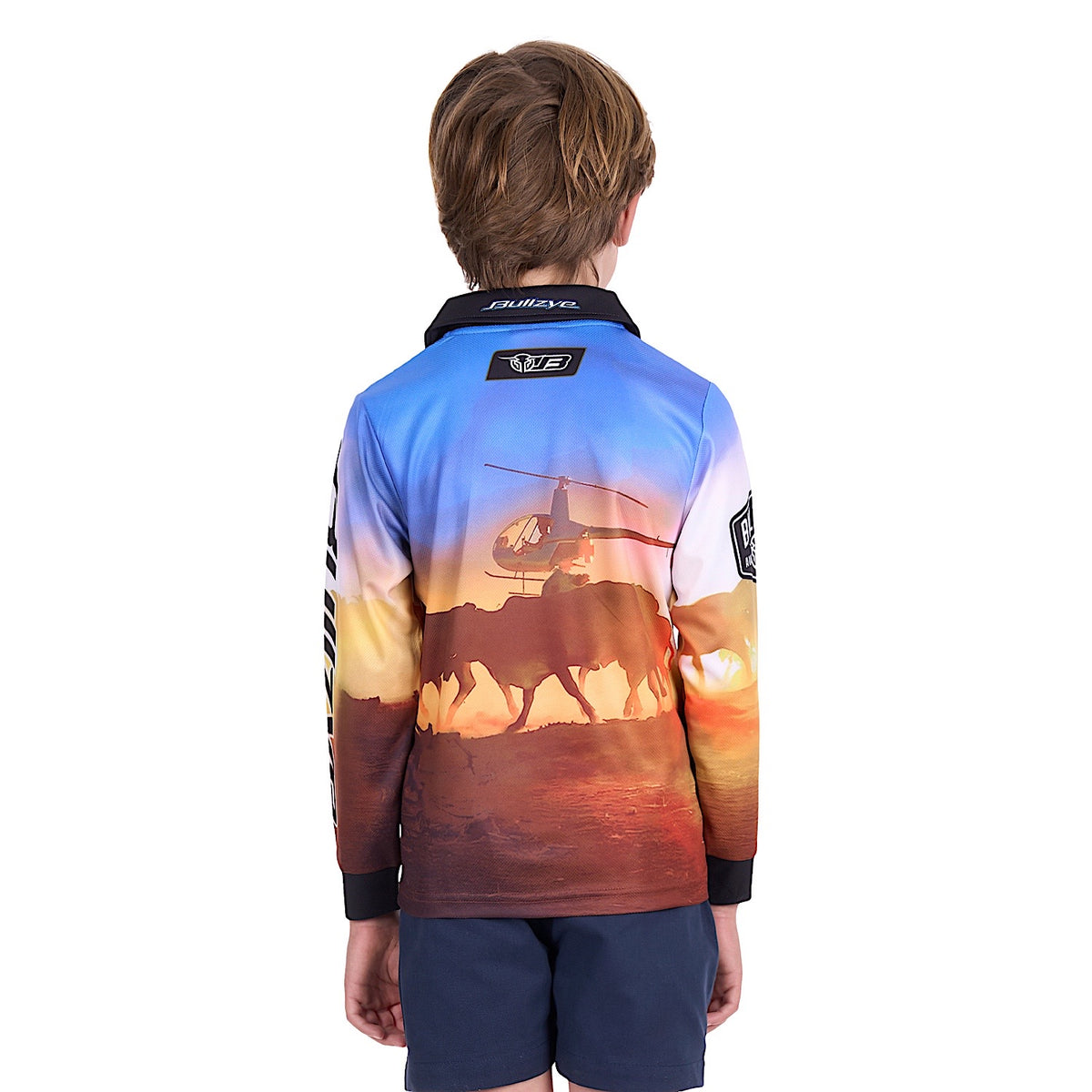 Bullzye Boy's Outback Long Sleeve Fishing Shirt - Multi