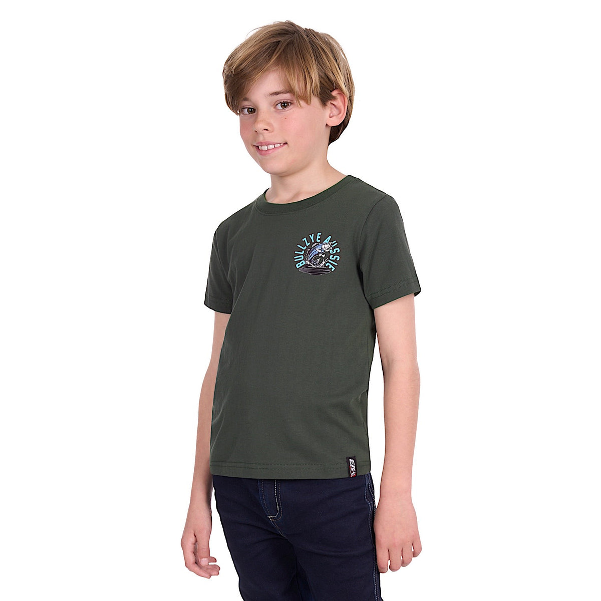 Bullzye Boy's Barra T Shirt - Green
