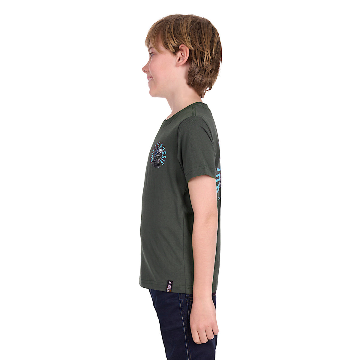 Bullzye Boy's Barra T Shirt - Green