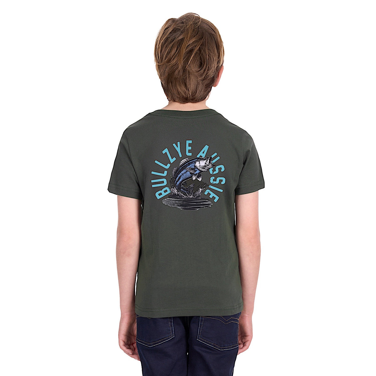 Bullzye Boy's Barra T Shirt - Green