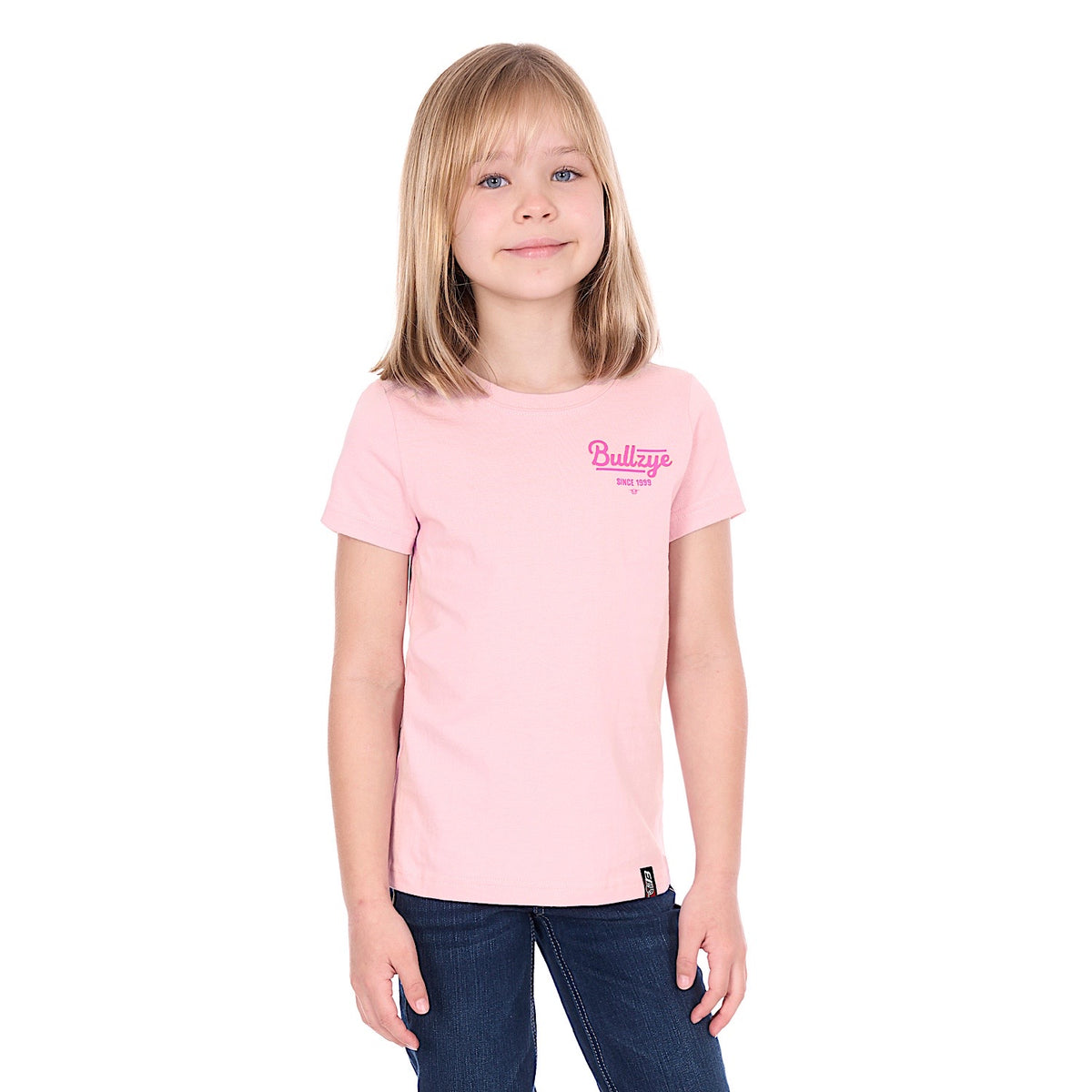 Bullzye Girl's Muster T Shirt - Blush