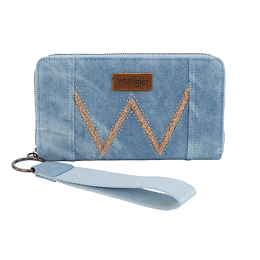 X5S2909WLT_Wrangler Willa Wallet - Light Denim