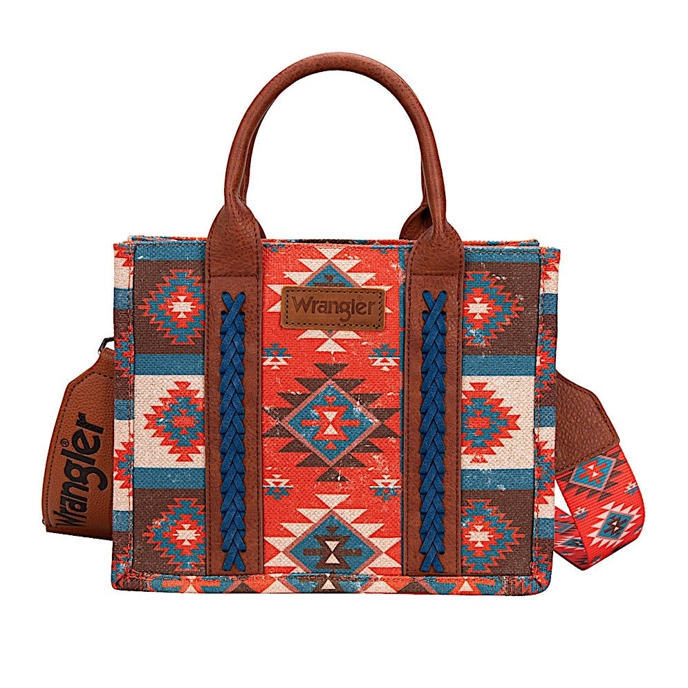 X5S2910BAG_Wrangler Macy Aztec Crossbody Bag - coral