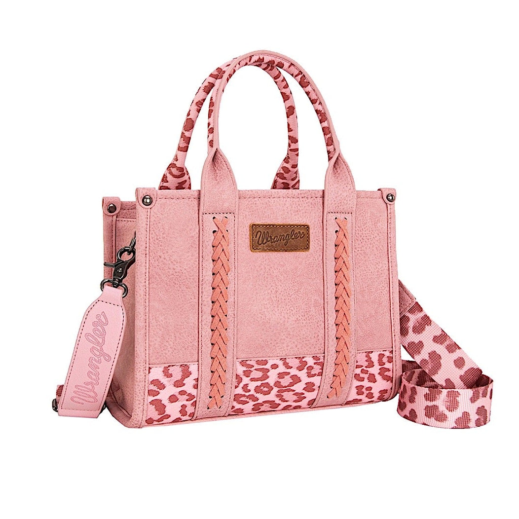 Wrangler Leopard Print Crossbody Bag - Pink-X5S2934BAG