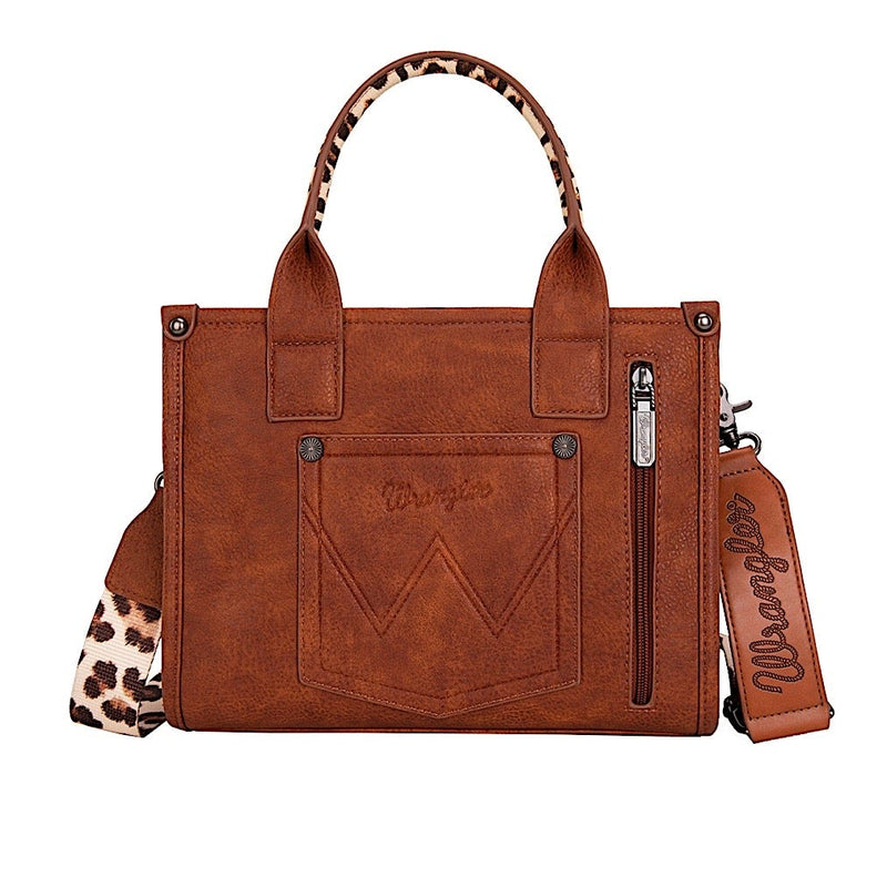 Wrangler Leopard Print Crossbody Bag - Tan-X5S2934BAG