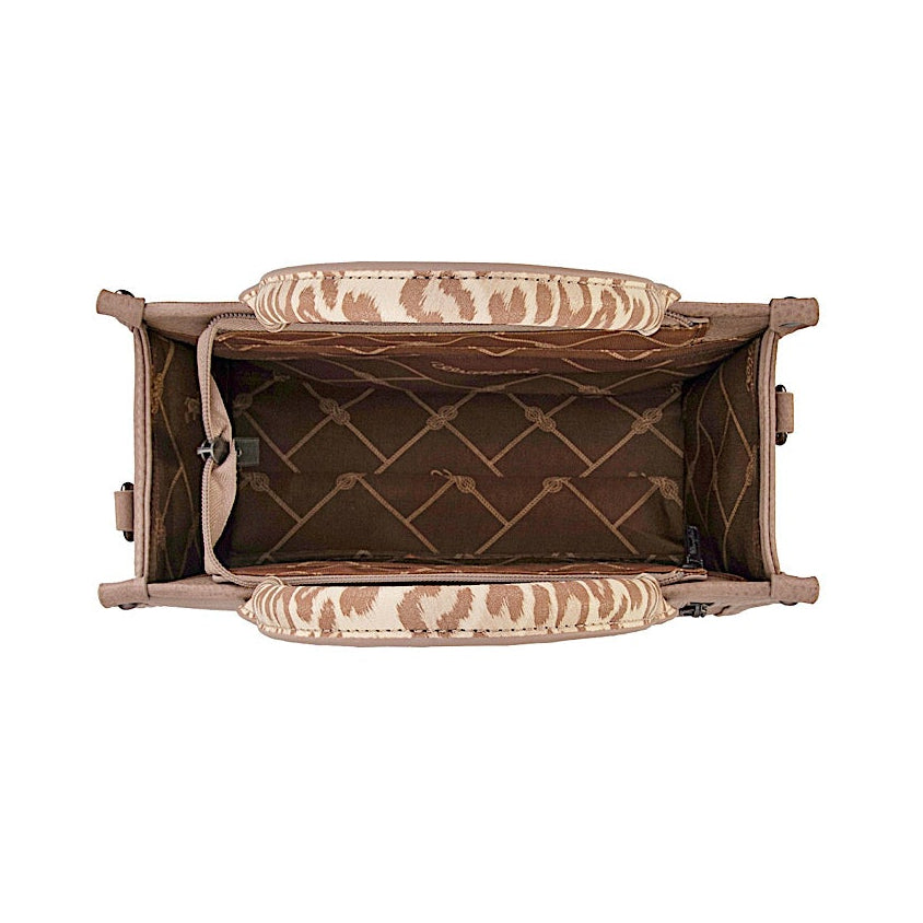 Wrangler Leopard Print Crossbody Bag - Tan-X5S2934BAG