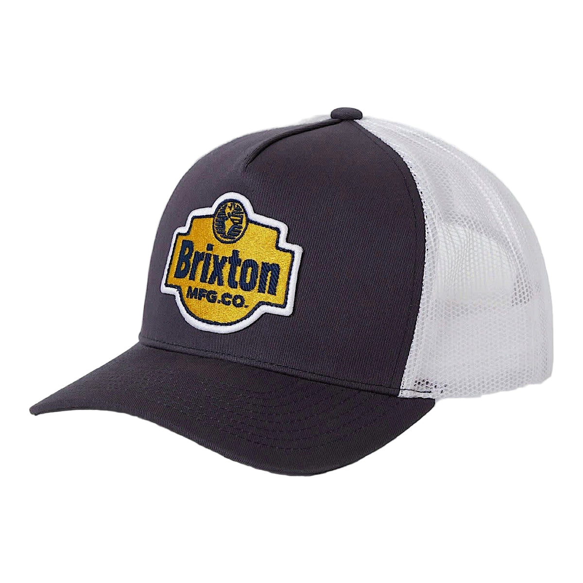 Brixton Genuine Quality Netplus Trucker Cap Mood Indigo/White