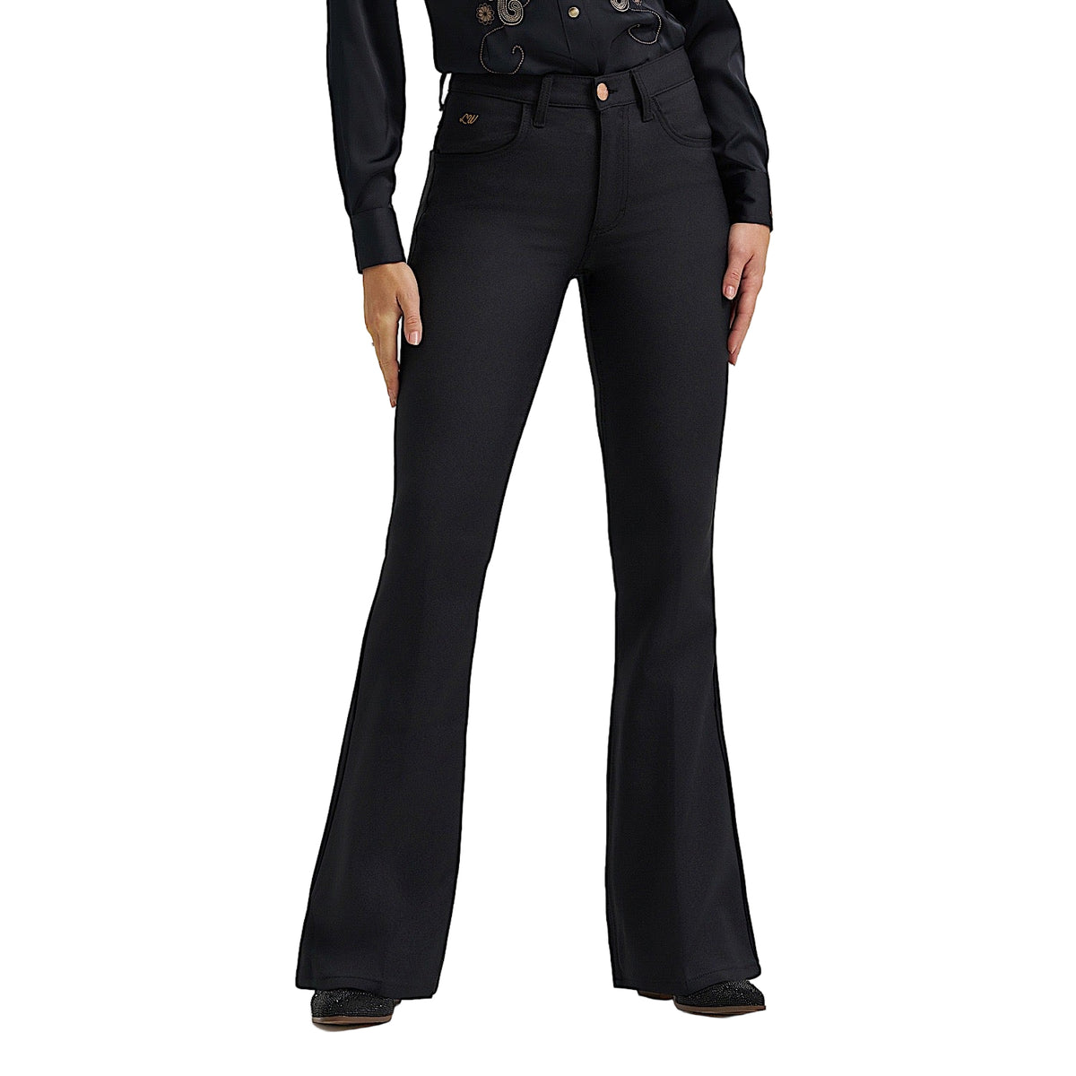 Wrangler X Lainey Wilson Women's Wrancher Flare Pants - Black