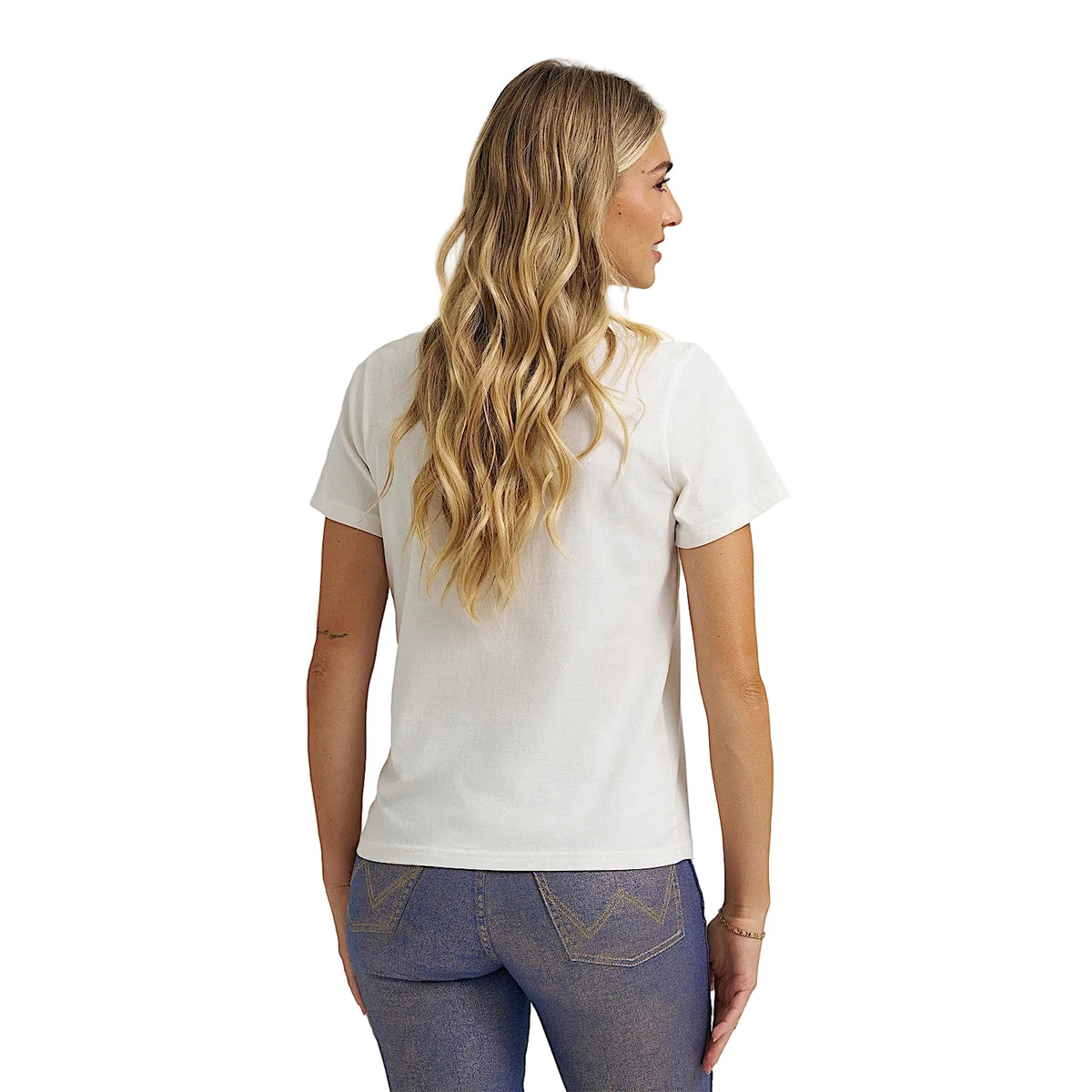 Wrangler X Lainey Wilson Womens Lonestar Regular Fit T Shirt - White