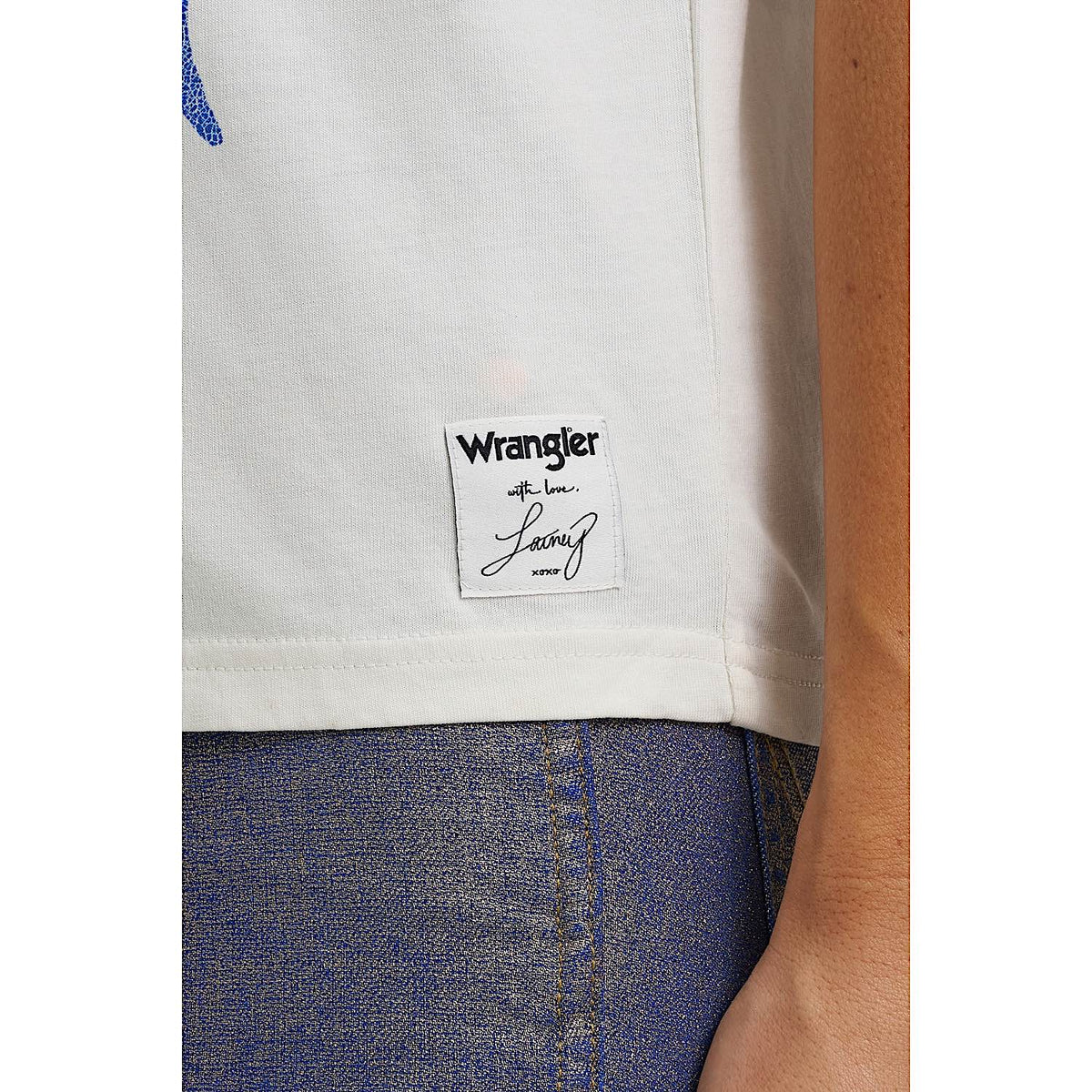 Wrangler X Lainey Wilson Womens Lonestar Regular Fit T Shirt - White