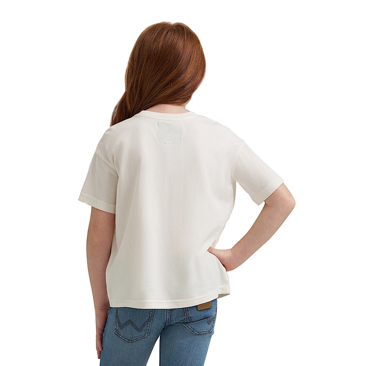 Wrangler X Lainey Wilson Girls Country Cool Oversized T Shirt - White