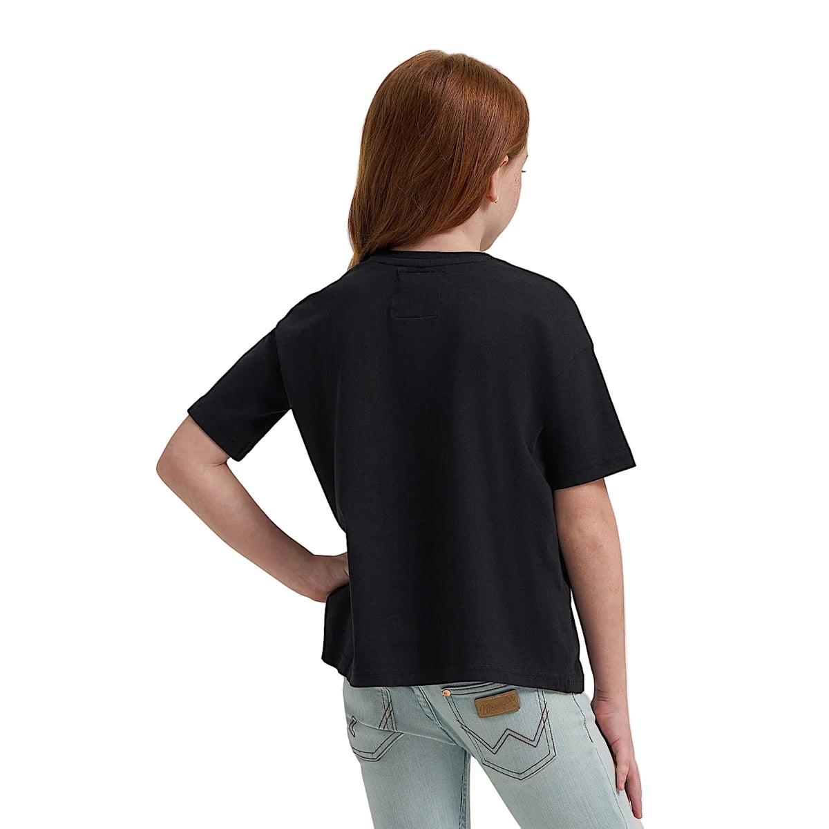 Wrangler X Lainey Wilson Girls Jukebox Gold Oversized T Shirt - Black