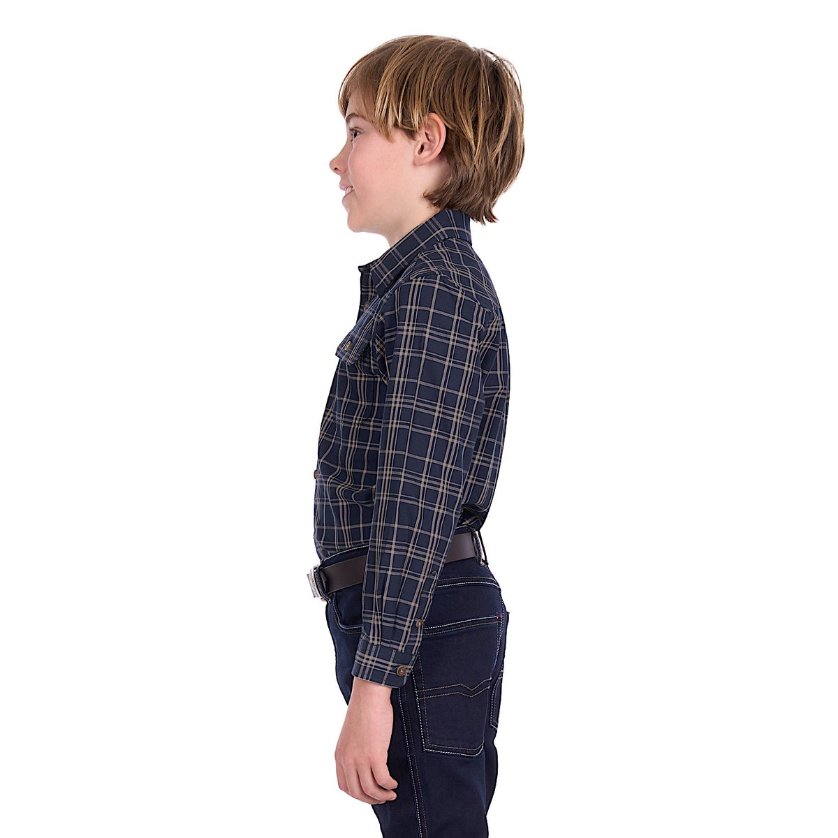 Thomas Cook Boy’s Adam Shirt - Navy / Tan