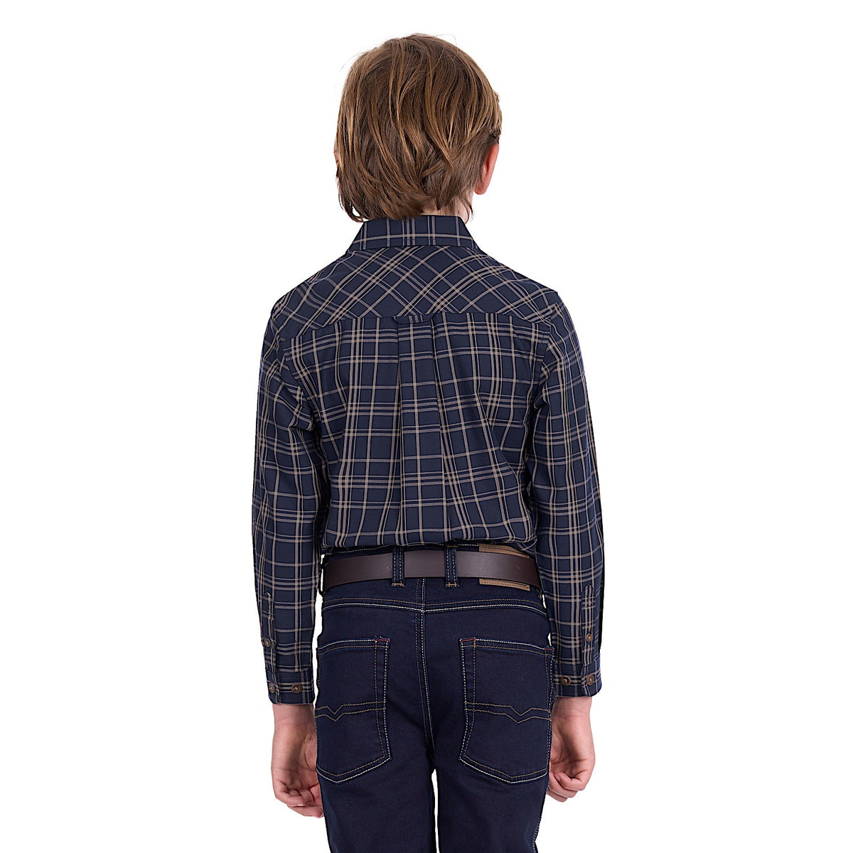 Thomas Cook Boy’s Adam Shirt - Navy / Tan