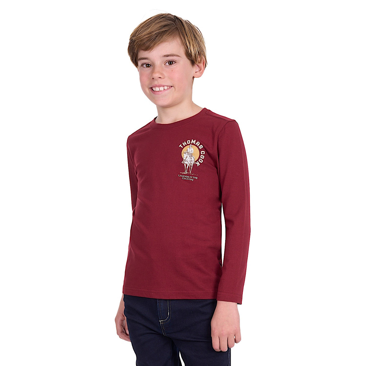Thomas Cook Boy’s Sunset Long Sleeve Tee - Red