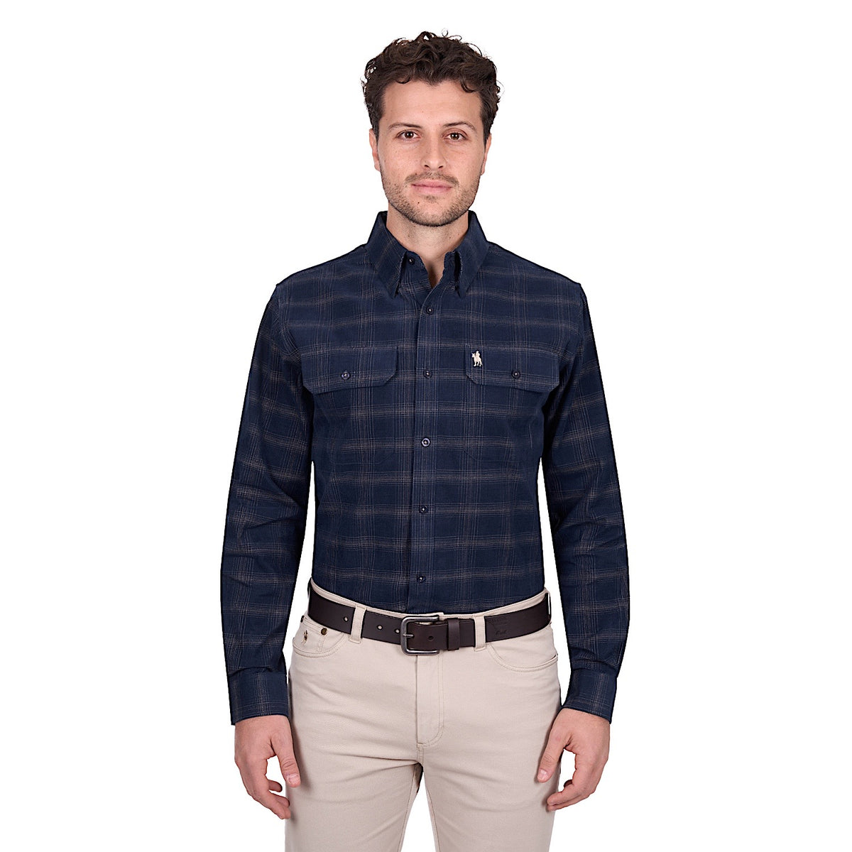 Thomas Cook Men’s Ronald Thermal Shirt - Navy / Tan