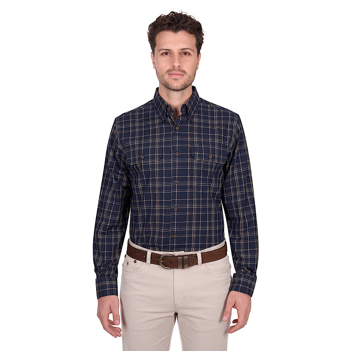 Thomas Cook Men’s Adam Shirt - Navy / Tan