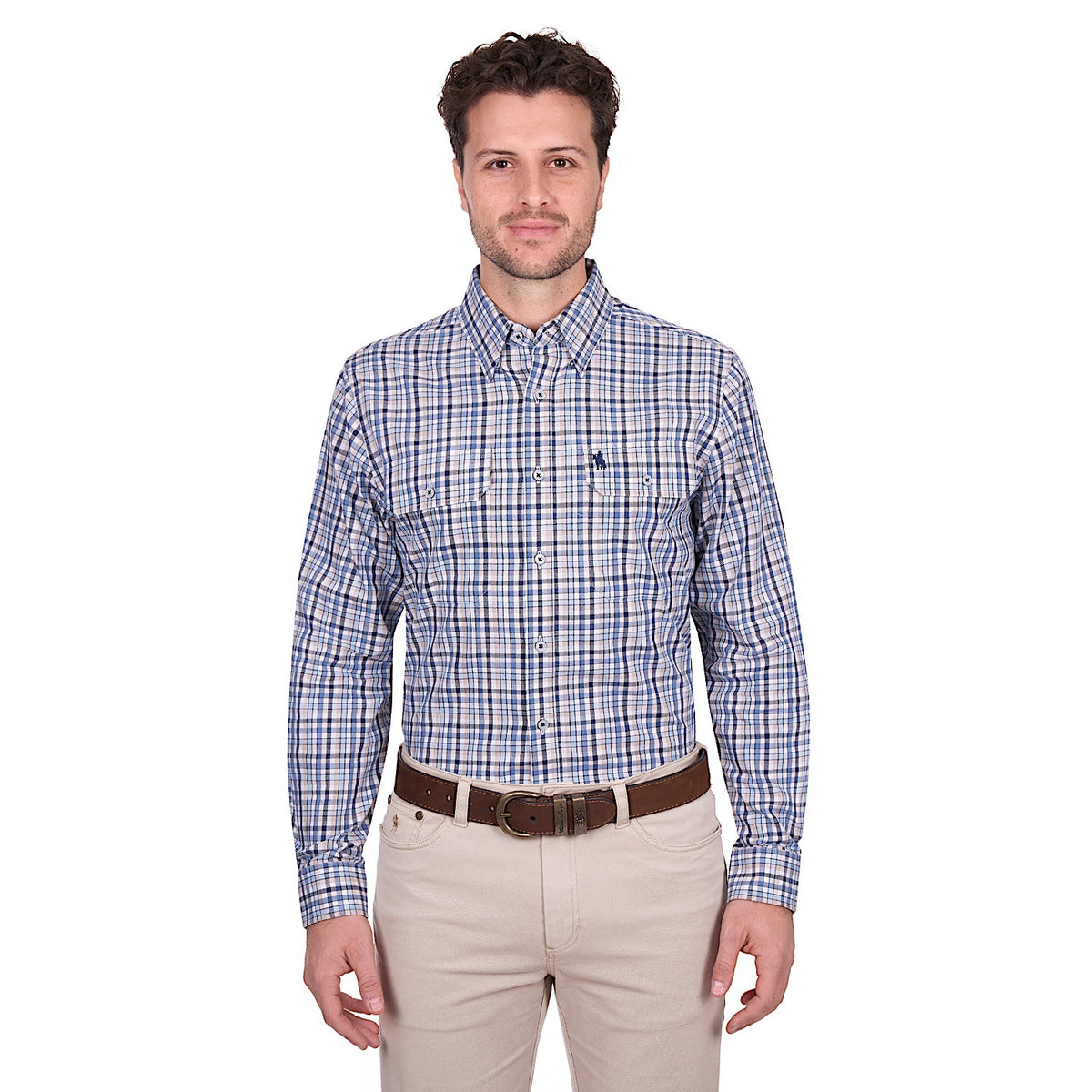 Thomas Cook Men’s Patrick Shirt - Blue / Tan