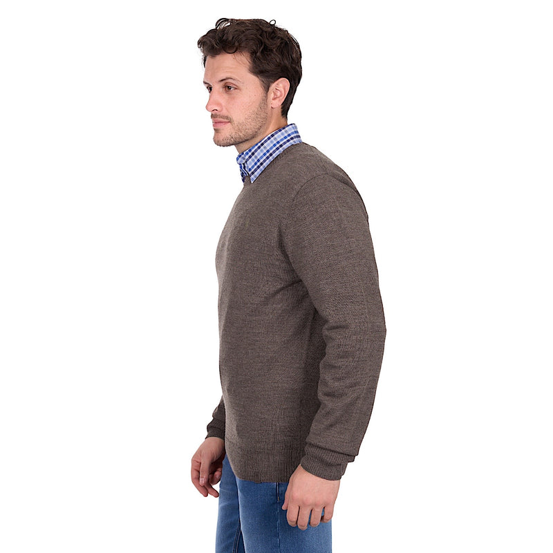 Thomas Cook Men’s Blair Crew Jumper - Tan Marle