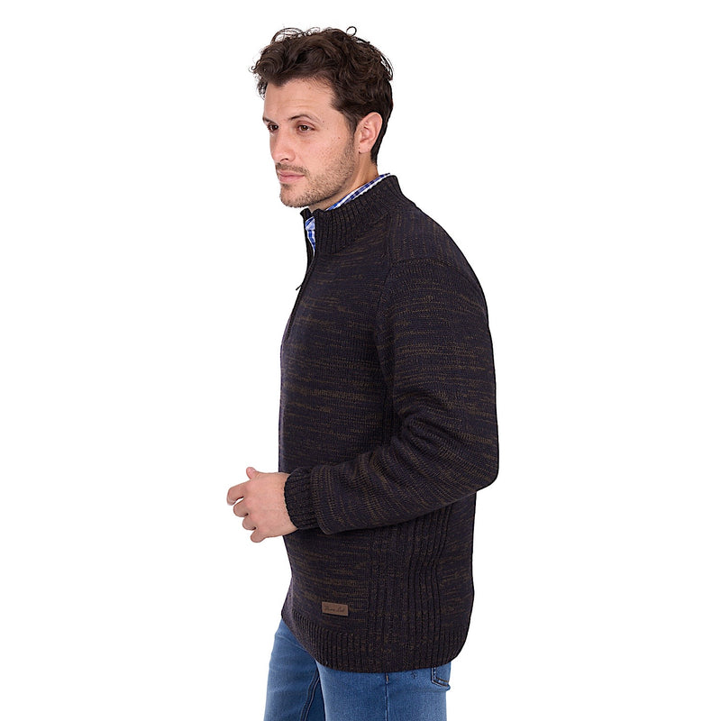 Thomas Cook Men’s Jesse 1/4 Zip Jumper - Chestnut