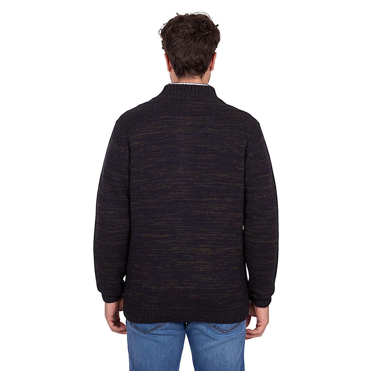 Thomas Cook Men’s Jesse 1/4 Zip Jumper - Chestnut