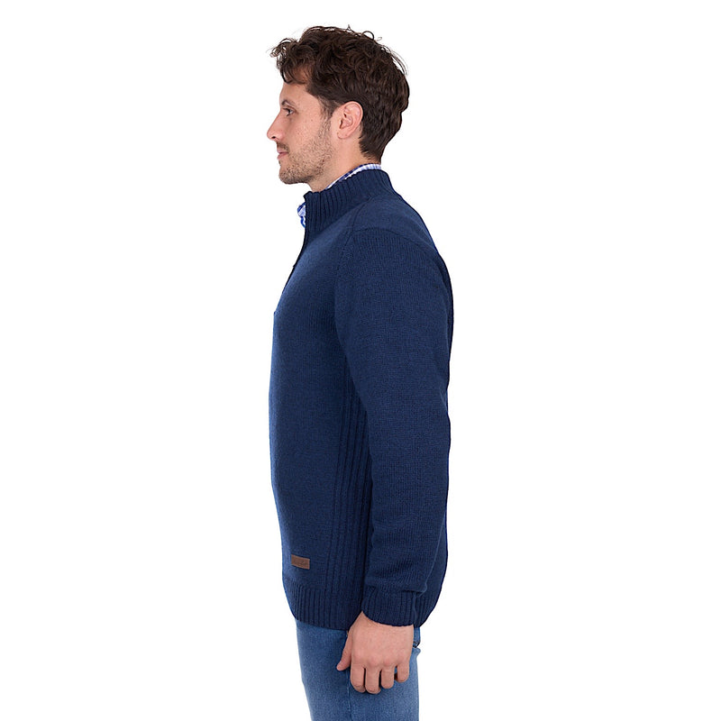 Thomas Cook Men’s Jesse 1/4 Zip Jumper - Blue Marle