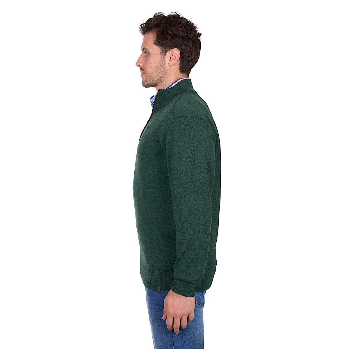 Thomas Cook Men’s Ray 1/4 Zip Jumper - Olive Marle