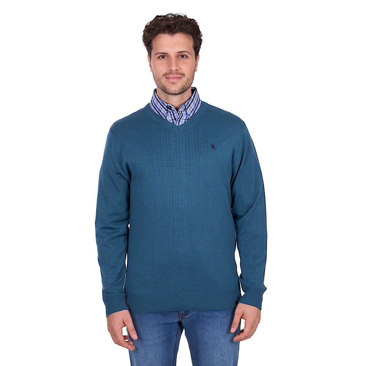 Thomas Cook Men’s Shane V Neck Jumper - Petrol