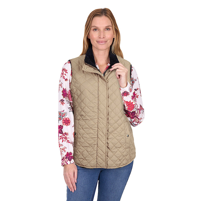 Thomas Cook Women’s Astrid Reversible Vest - Tan / Navy