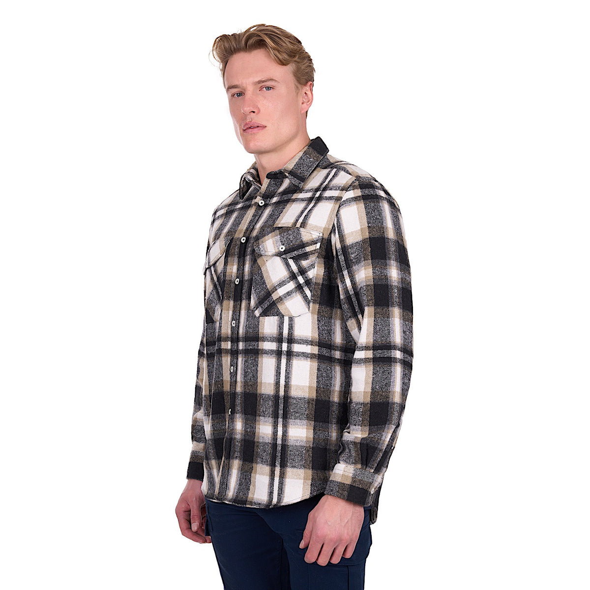 Hard Slog Men’s King Thermal Shirt - Black/Tan