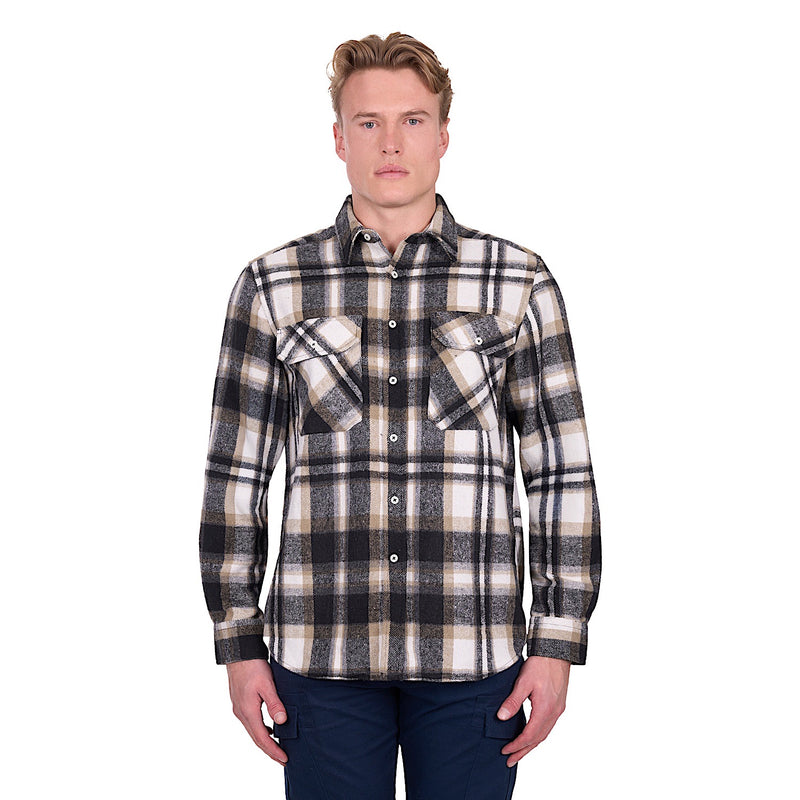 Hard Slog Men’s King Thermal Shirt - Black/Tan