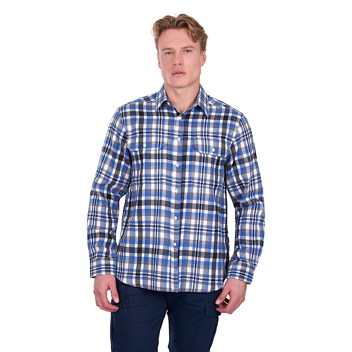 Hard Slog Men’s Gael Thermal Shirt - Royal/Black