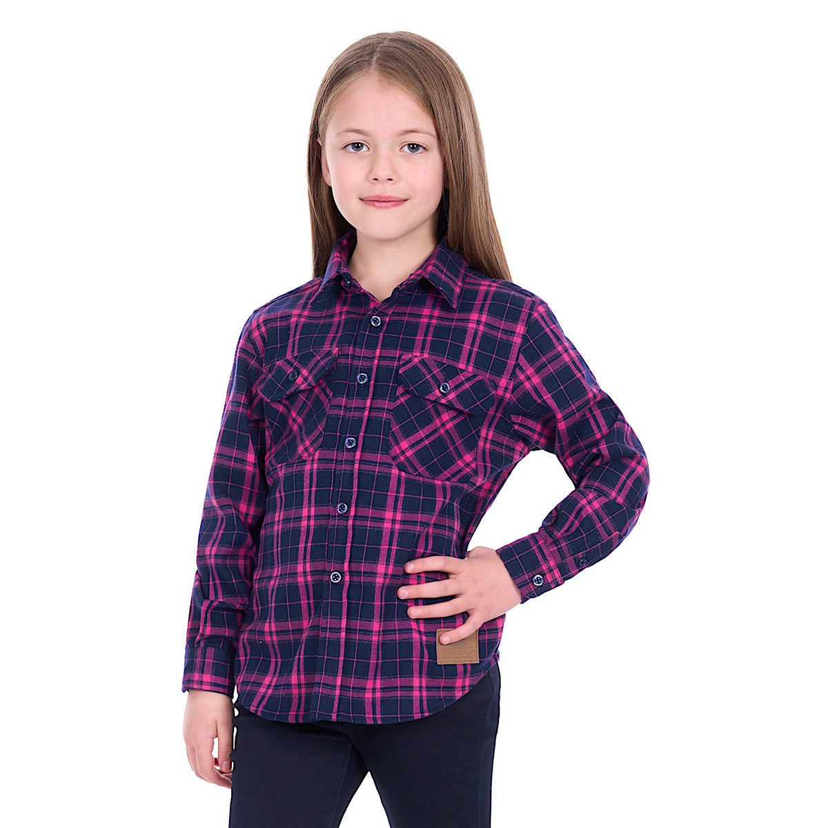 Dux-Bak by Thomas Cook Kid’s Sybel Thermal Shirt - Pink/Navy