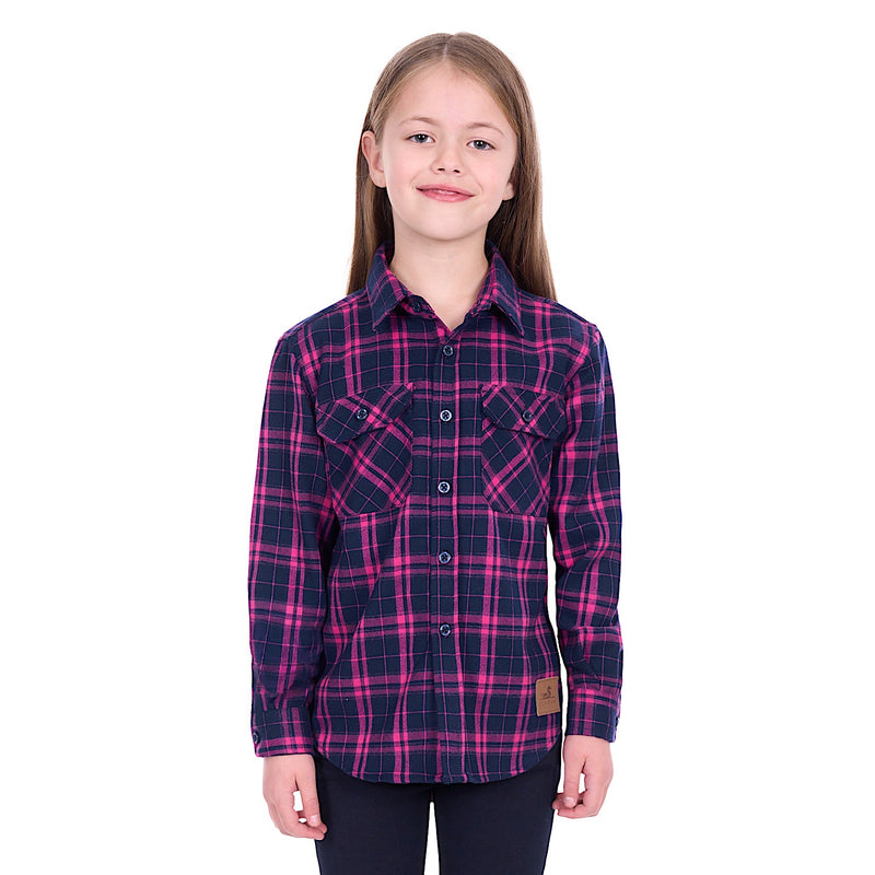 Dux-Bak by Thomas Cook Kid’s Sybel Thermal Shirt - Pink/Navy