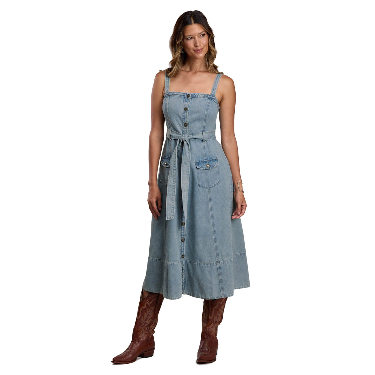 Stetson Women's Summer II Sleeveless Denim Dress - Blue