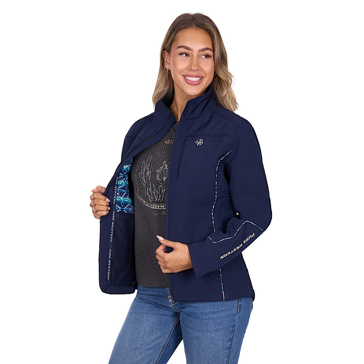 Pure Western Women’s Corine Softshell Jacket - Navy