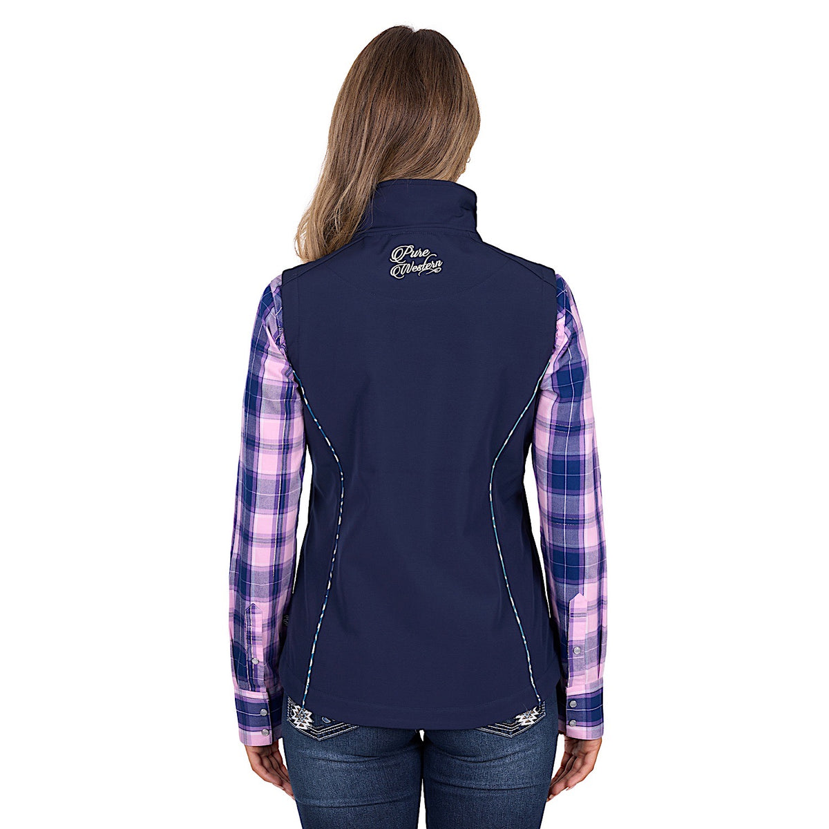 Pure Western Women’s Corine Softshell Vest - Navy