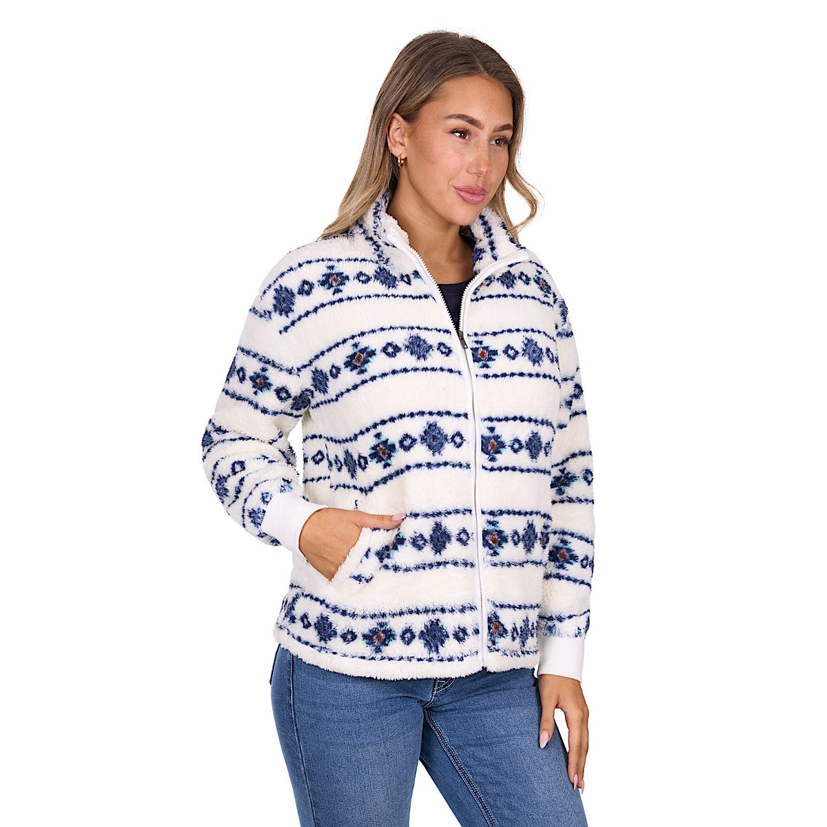 Pure Western Women’s Sharna Fleece Jacket - Ivory