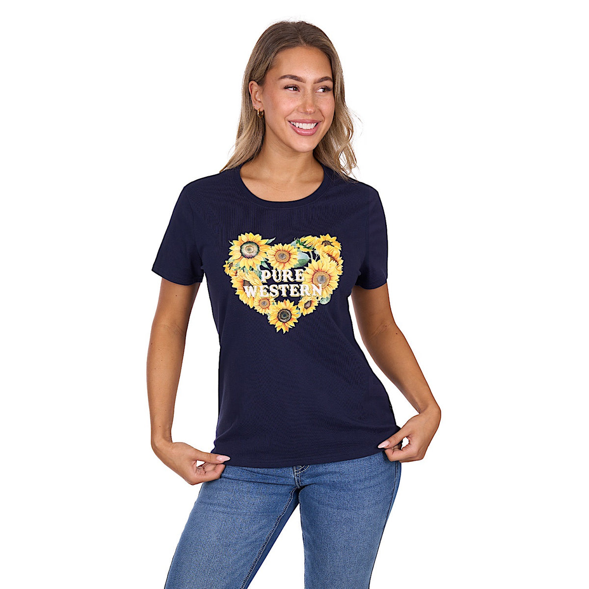 Pure Western Women’s Marissa T-Shirt - Navy