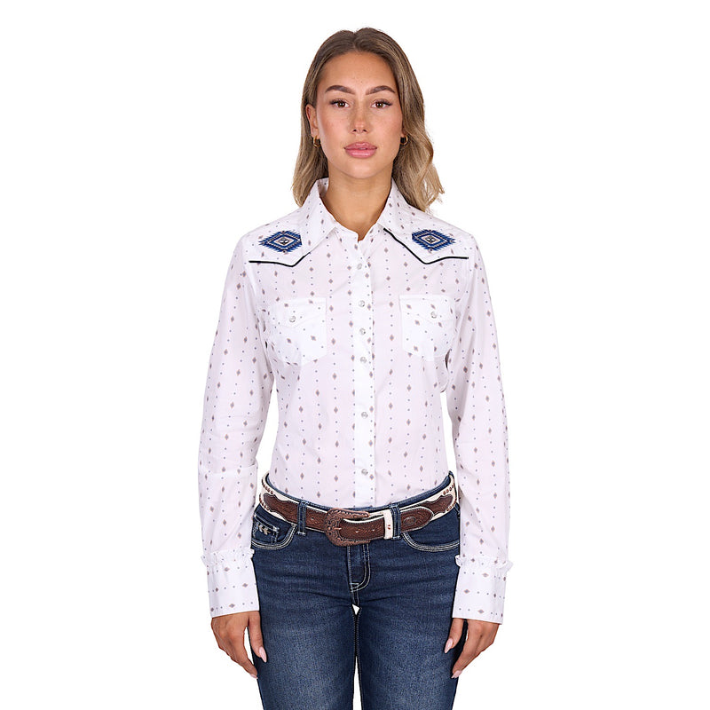 Pure Western Women’s Shawna Shirt - Ivory