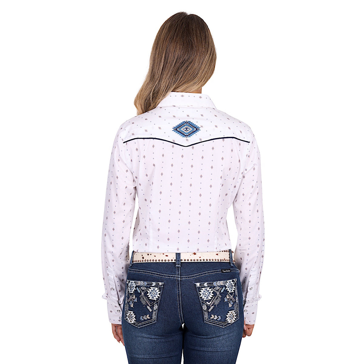 Pure Western Women’s Shawna Shirt - Ivory