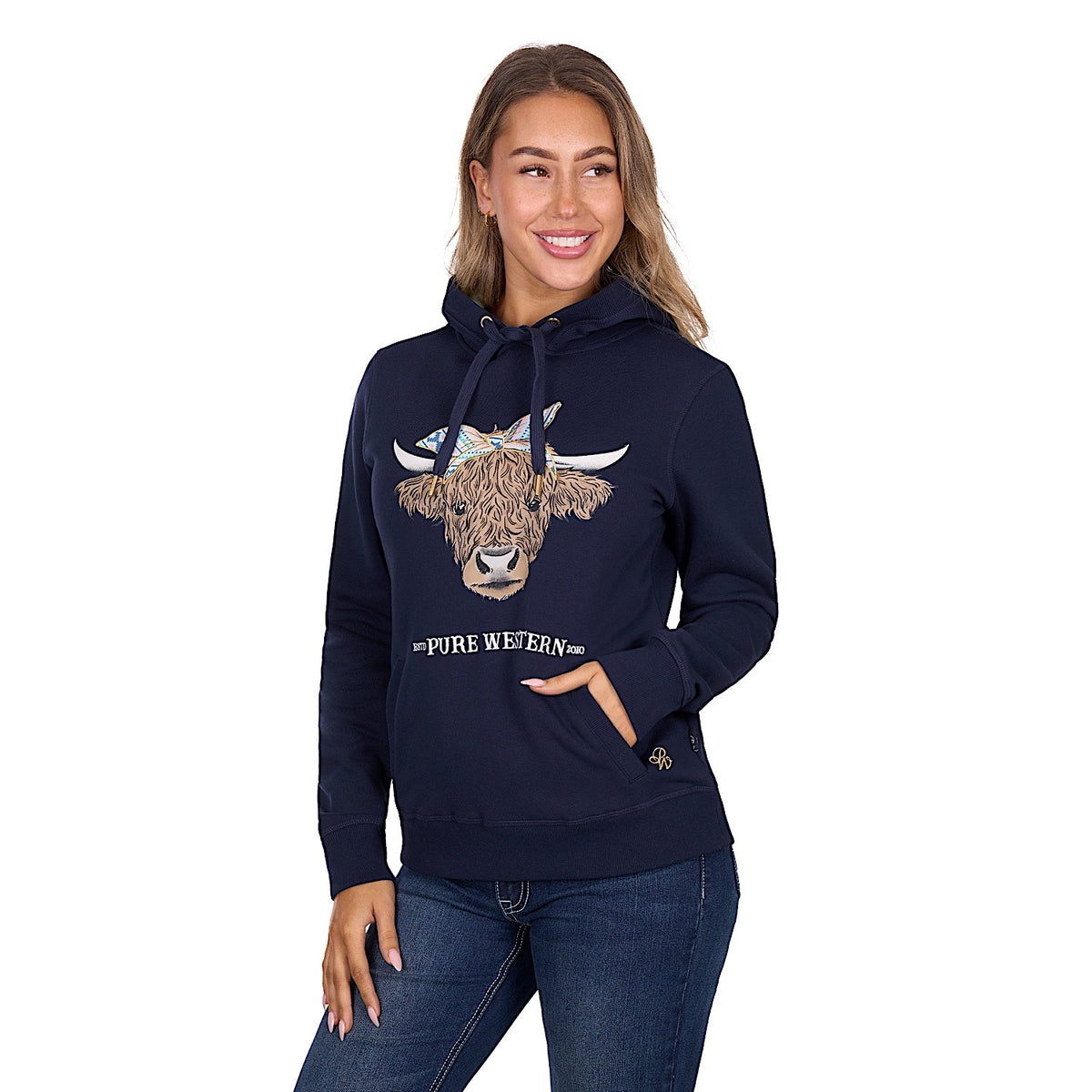Pure Western Women’s Tania Hoodie - Navy