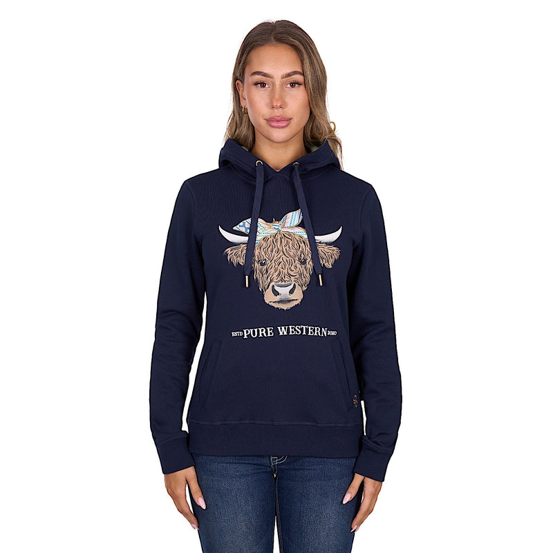 Pure Western Women’s Tania Hoodie - Navy