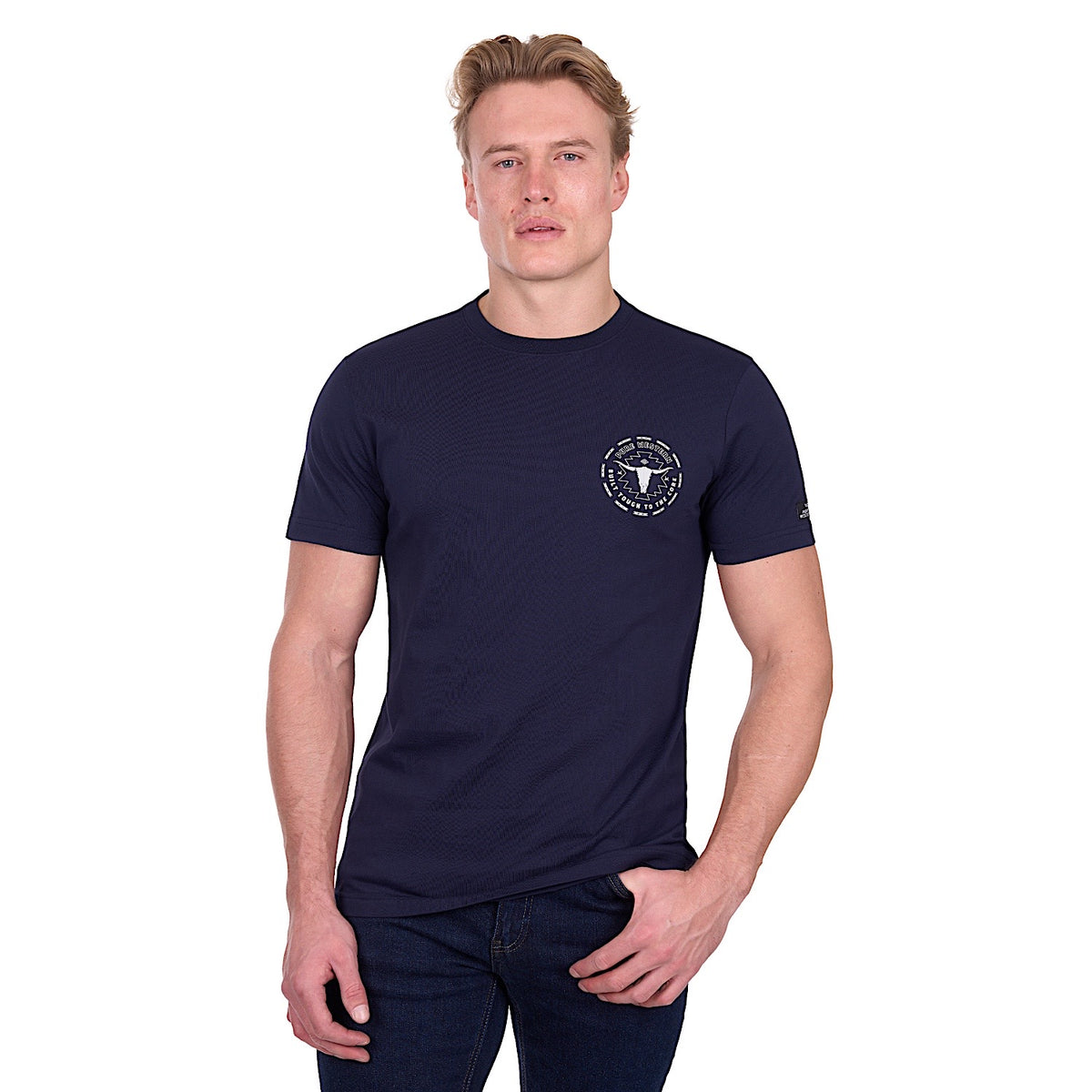 Pure Western Men’s Oscar T-Shirt - Navy
