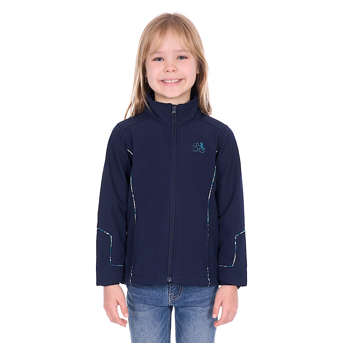 Pure Western Girl’s Corine Softshell Jacket - Navy
